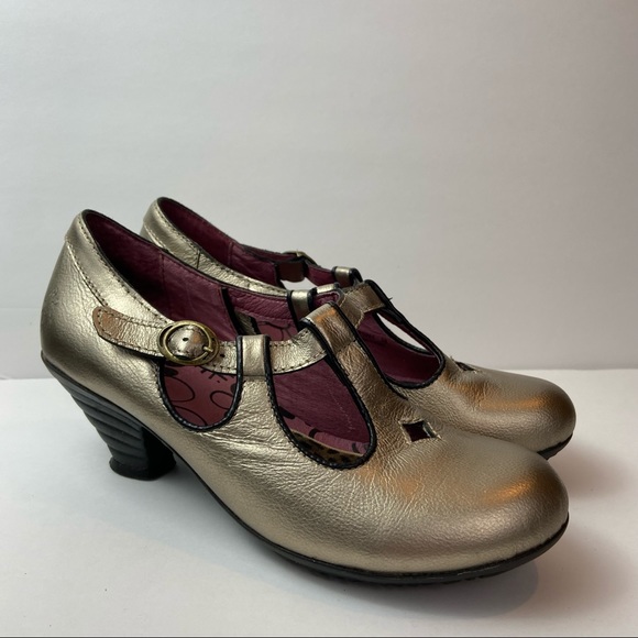 Fly London Shoes - Fly London Size 38 US 7 7.5 Diamond Cutout Spiral Heel Mary Jane Pumps Shoes